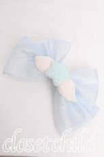 画像1: LOLITA / ラメリボンバレッタ  サックス S-26-08-02-020-LO-AC-HR-ZS (1)