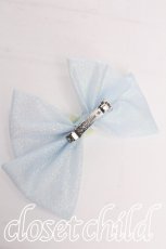 画像2: LOLITA / ラメリボンバレッタ  サックス S-26-08-02-020-LO-AC-HR-ZS (2)