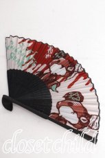 画像1: HYPER CORE / SICK CHOCOLATE BEAR扇子   S-26-08-02-003-PU-ZA-HR-ZS (1)