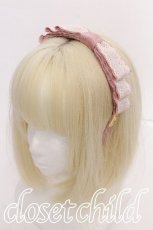 画像1: Emily Temple cute / レースリボンカチューシャ  ピンク S-26-08-02-025-ET-AC-AS-ZS (1)
