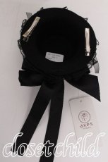 画像3: axes femme / ローズリボンミニハット  黒 S-26-08-02-026-AX-AC-HR-ZS (3)