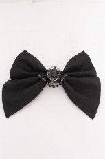 画像1: GOTH / リボンブローチ  黒 S-26-08-03-001-GO-ZA-AS-ZS (1)