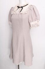 画像3: evelyn / レース切替ワンピース  グレー S-26-08-03-038-LO-OP-AS-ZS (3)