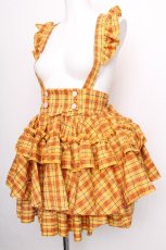 画像3: CATCOCOON（海外ロリータブランド） / A Doll's House スカート(チェックver.) M イエロー S-26-08-03-042-LO-SK-HR-ZS (3)