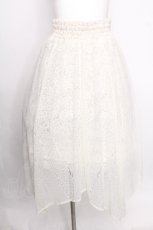 画像1: axes femme / チュール×レースイレヘムスカート  オフ S-26-08-03-044-AX-SK-AS-ZS (1)