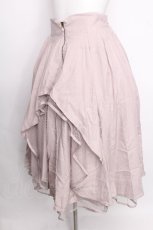 画像3: axes femme / フロントジップイレヘムスカート  ピンク S-26-08-03-046-AX-TO-AS-ZS (3)