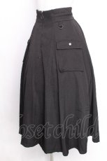 画像3: axes femme / センタージップミリタリースカート  黒 S-26-08-03-053-AX-SK-AS-ZS (3)