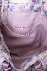 画像5: Maison de FLEUR / ブドウ柄フリルハンドルトートバッグ  ラベンダー S-26-08-03-007-LO-BG-AS-ZS (5)