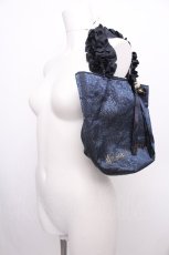 画像1: Maison de FLEUR / フリルハンドルトートバッグ  紺 S-26-08-03-009-LO-BG-AS-ZS (1)