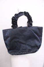 画像3: Maison de FLEUR / フリルハンドルトートバッグ  紺 S-26-08-03-009-LO-BG-AS-ZS (3)