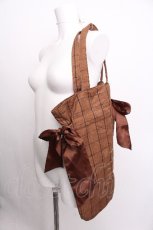 画像1: Maison de FLEUR / chocolatダブルリボントートバッグ  ブラウン S-26-08-03-010-LO-BG-AS-ZS (1)