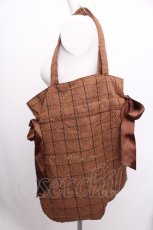 画像2: Maison de FLEUR / chocolatダブルリボントートバッグ  ブラウン S-26-08-03-010-LO-BG-AS-ZS (2)