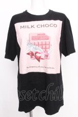 画像1: MILK / グラフィックTシャツ  黒 S-26-08-03-019-ML-TO-AS-ZS (1)