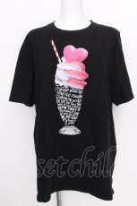 画像1: MILK / グラフィックTシャツ  黒 S-26-08-03-020-ML-TO-AS-ZS (1)