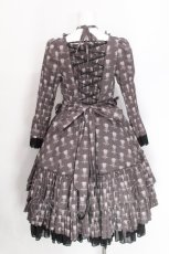 画像2: ATELIER PIERROT / Rosy Bouquet Dress  グレー S-26-08-05-026-EL-OP-HR-ZS (2)