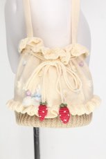 画像1: PINK HOUSE / スイーツスプリングバニーモチーフニットポシェット  オフ S-26-08-05-004-LO-BG-AS-ZS (1)