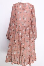 画像2: Jane Marple / The nursery Aliceギャザードレス  ブラウン S-26-08-05-038-JM-OP-AS-ZS (2)