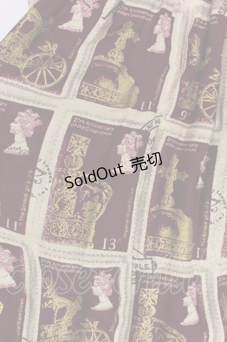 画像3: Jane Marple / Royal Stampワンピース  ワイン S-26-08-05-040-JM-OP-AS-ZS (3)