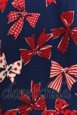 画像4: Jane Marple / Ribbons go aroundワンピース  紺ｘ赤 S-26-08-05-044-JM-OP-HR-ZS (4)