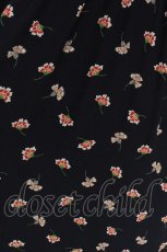 画像3: Jane Marple Dans Le Salon / Floating flowers afternoon dress ドレス  紺 S-26-08-05-046-JM-OP-AS-ZS (3)