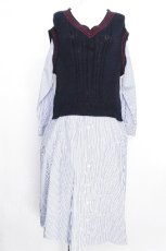 画像1: Jane Marple /Joyful crestのスクエアドレス  紺 S-26-08-05-048-JM-OP-AS-ZS (1)