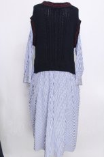画像2: Jane Marple /Joyful crestのスクエアドレス  紺 S-26-08-05-048-JM-OP-AS-ZS (2)