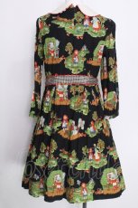 画像2: Jane Marple / シャペロンルージュラウンドカラーワンピース  黒 S-26-08-05-051-JM-OP-HR-ZS (2)