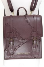 画像1: ATELIER PIERROT / “Nocturnal Grave”Mended Satchel  ボルドー S-26-08-05-010-EL-BG-TE-ZS (1)
