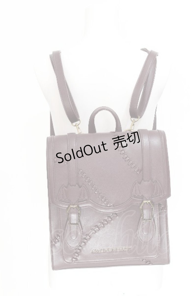 画像2: ATELIER PIERROT / “Nocturnal Grave”Mended Satchel  ボルドー S-26-08-05-010-EL-BG-TE-ZS (2)