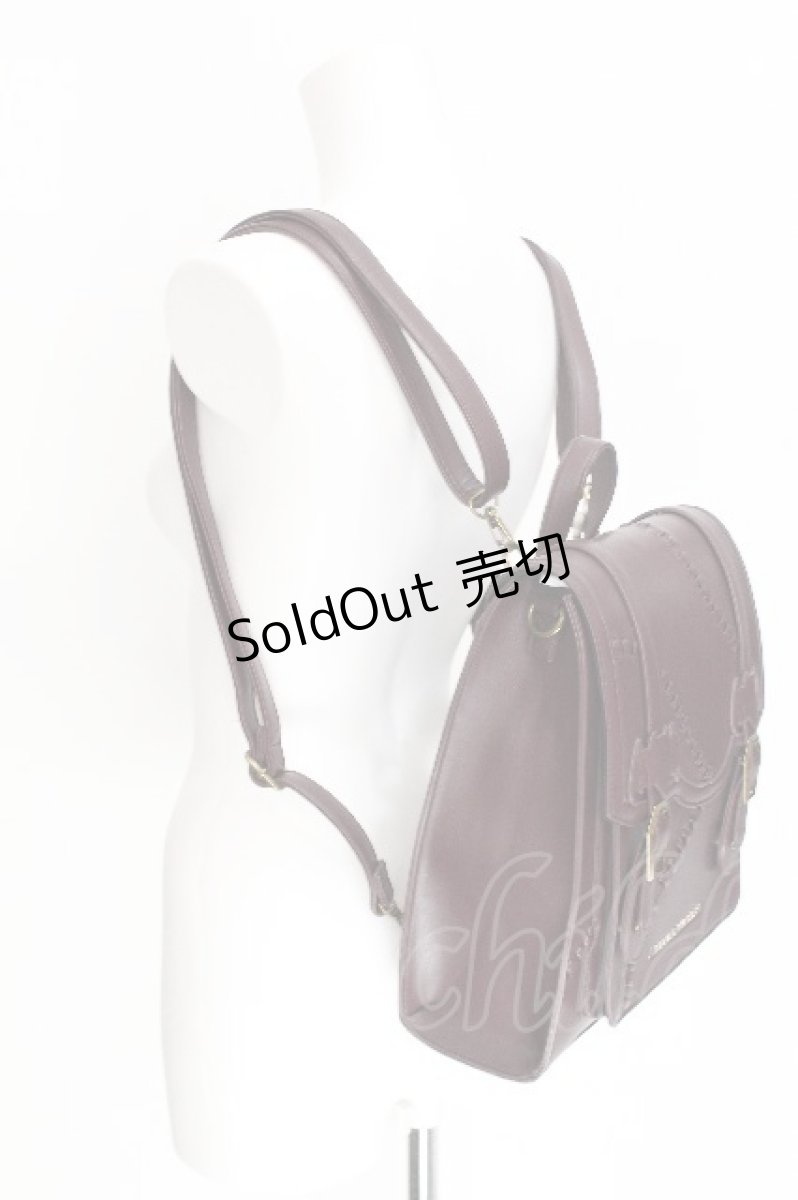 画像3: ATELIER PIERROT / “Nocturnal Grave”Mended Satchel  ボルドー S-26-08-05-010-EL-BG-TE-ZS (3)