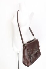 画像3: axes femme POETIQUE / リボン金具サッチェルバッグ  ブラウン S-26-08-05-011-AX-BG-AS-ZS (3)