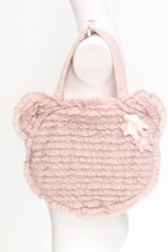 画像1: PINK HOUSE / Teddyシルエットフリルバッグ  ピンク S-26-08-05-002-LO-BG-HR-ZS (1)
