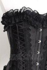 画像3: MR corset / サイド編み上げコルセット  黒 S-26-08-05-012-GO-ZA-HR-ZS (3)