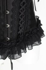 画像4: MR corset / サイド編み上げコルセット  黒 S-26-08-05-012-GO-ZA-HR-ZS (4)