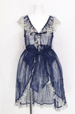画像1: Vallee lys / Fishtail Lace Gilet  ネイビー S-26-08-05-021-GO-TO-HR-ZS (1)