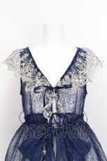 画像3: Vallee lys / Fishtail Lace Gilet  ネイビー S-26-08-05-021-GO-TO-HR-ZS (3)