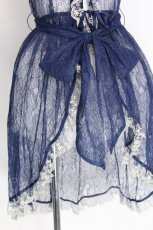 画像4: Vallee lys / Fishtail Lace Gilet  ネイビー S-26-08-05-021-GO-TO-HR-ZS (4)
