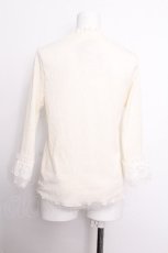 画像3: axes femme / レース重ねデザイン袖プルオーバー  オフ S-26-08-06-026-AX-TO-HR-ZS (3)