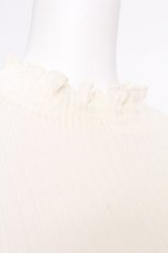 画像5: axes femme / レース重ねデザイン袖プルオーバー  オフ S-26-08-06-026-AX-TO-HR-ZS (5)
