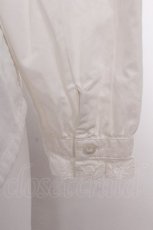 画像5: F i.n.t / ピンタックヨークコットンレース使いブラウス  白 S-26-08-06-029-CA-BL-HR-ZS (5)