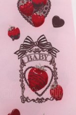 画像3: BABY,THE STARS SHINE BRIGHT / Strawberry Loves Chocolateオーバーニー  ピンク S-26-08-06-004-BA-ZA-AS-ZS (3)