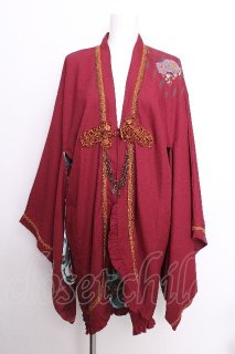 レディース ozz oneste マント付き薔薇刺繍ショートジャケット