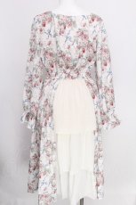 画像2: axes femme / フレーズローズ柄ワンピース  オフ S-26-08-06-045-AX-OP-AS-ZS (2)