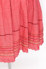 画像3: PINK HOUSE / 裾花刺繍スカート  レッド S-26-08-06-1027-LO-SK-HR-ZS (3)