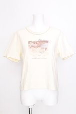 画像1: F i.n.t / ピクニックフォトプリントTシャツ  アイボリー S-26-08-06-1012-CA-TS-HR-ZS (1)