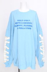 画像1: Candy Stripper / CINNAMOROLL BIG SWEAT  ブルー S-26-08-06-1014-PU-BL-HR-ZS (1)