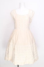画像1: Jane Marple / ドット刺繍ワンピース  オフ S-26-08-06-1016-JM-OP-AS-ZS (1)