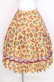 Jane Marple Dans Le Salon / Flowers of Jouy double accordion skirt