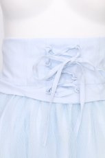 画像4: Secret Honey / ウエスト編み上げスカート  サックス S-26-08-06-057-CA-SK-AS-ZS (4)