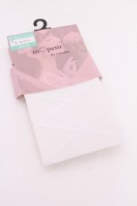 画像1: m petit by misako / AMレースアップシアータイツ  白 S-26-08-06-003-LO-ZA-HR-ZS (1)